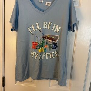 Women’s  Blue Graphic T-Shirt